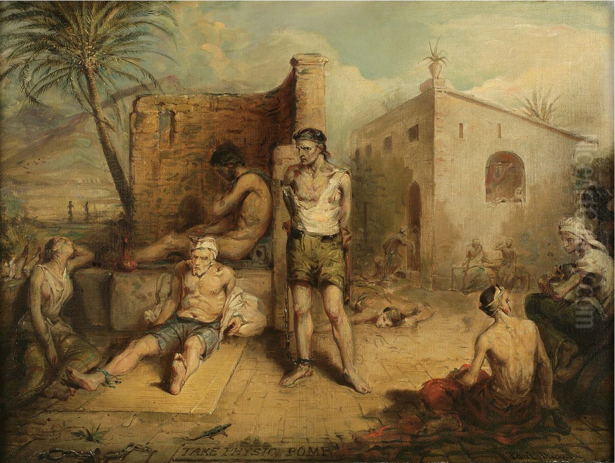 Lazar House in the Tropics Oil Painting by Peter Paul Duggan