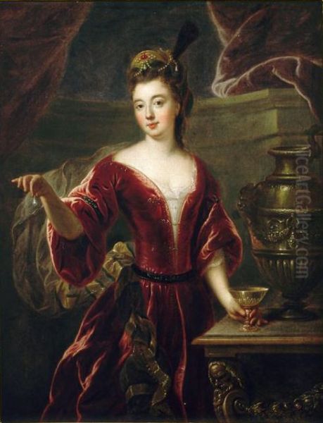 The Duchess of Maine as Cleopatra Oil Painting by Francois de Troy