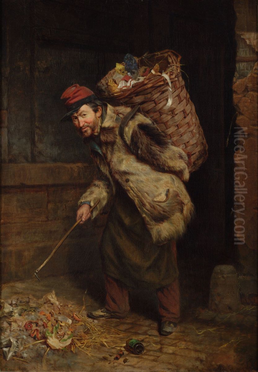 Rag Picker Oil Painting by Thomas Waterman Wood