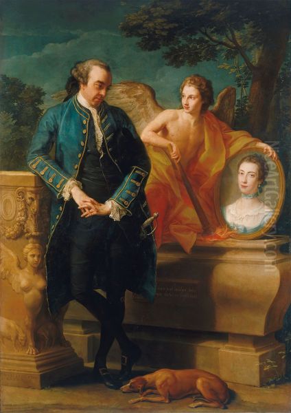 Portrait ofWills Hill, 1st Marquess of Downshire(1718-1793) Oil Painting by Pompeo Batoni