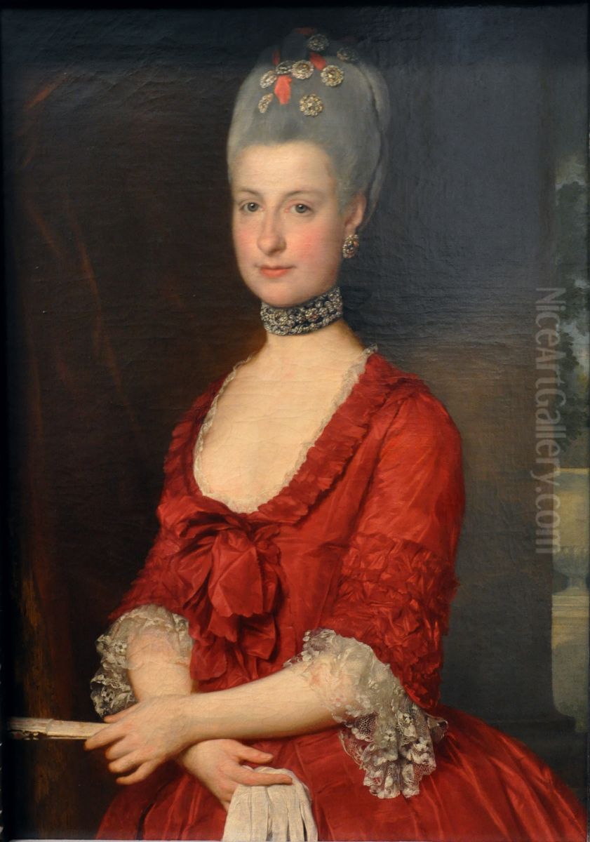 Portrait ofArchduchess Maria Christina(1742-1798), Duchess of Teschen Oil Painting by Marcello Bacciarelli