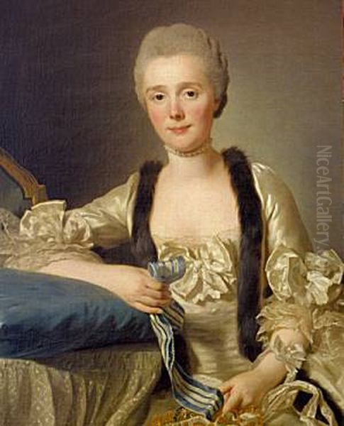 Portrait of Margaretha Bachofen-Heitz Oil Painting by Alexander Roslin