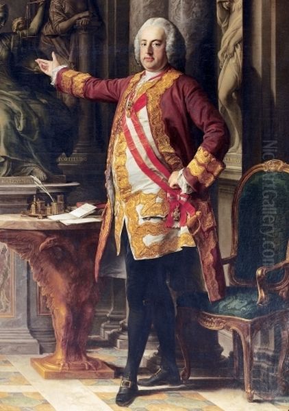 Portrait Francis I, Holy Roman Emperor (1708-1765) Oil Painting by Pompeo Batoni