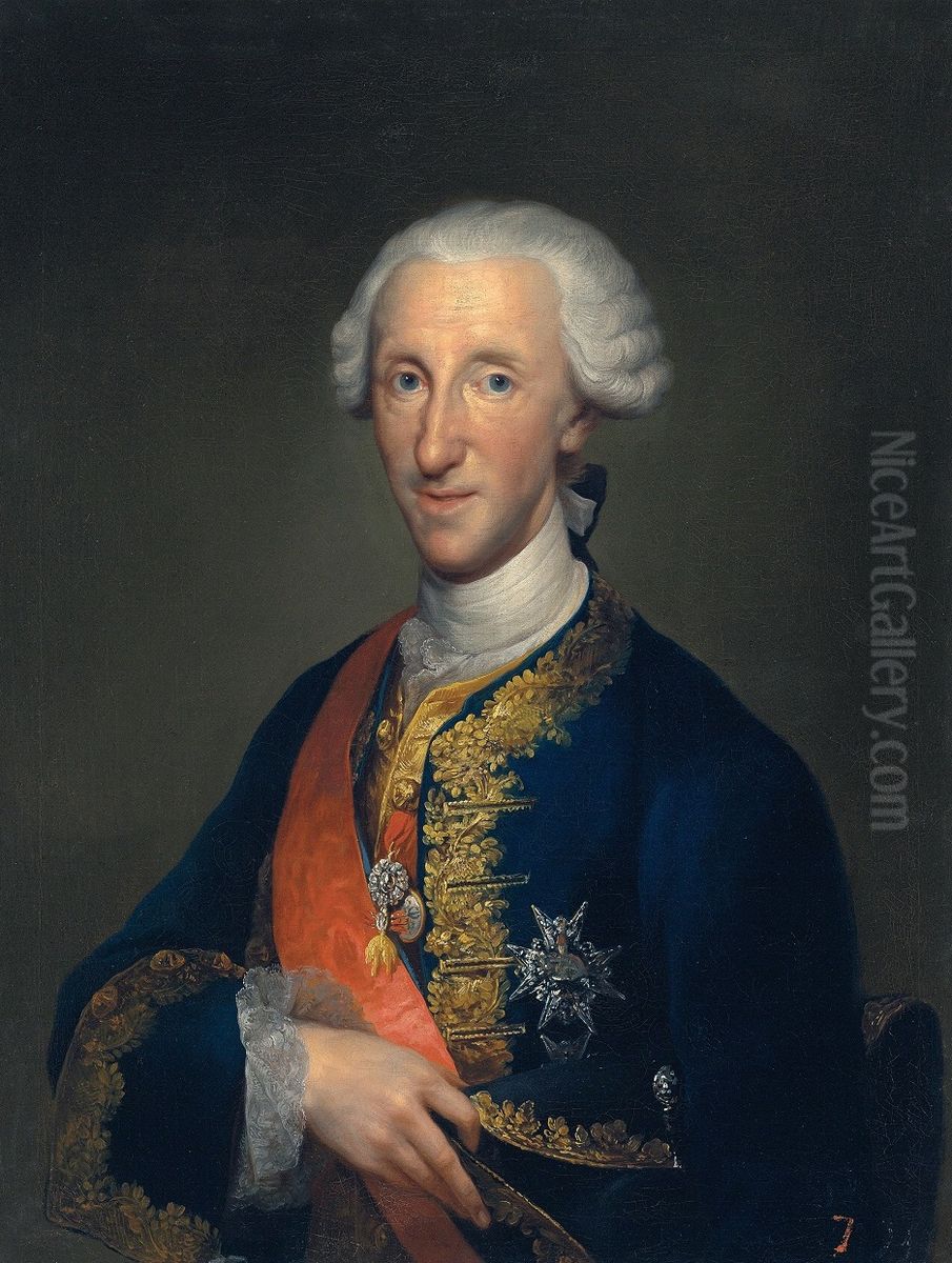 Don Luis de Borbon, Infante of Spain (1727-1785) Oil Painting by Anton Raphael Mengs