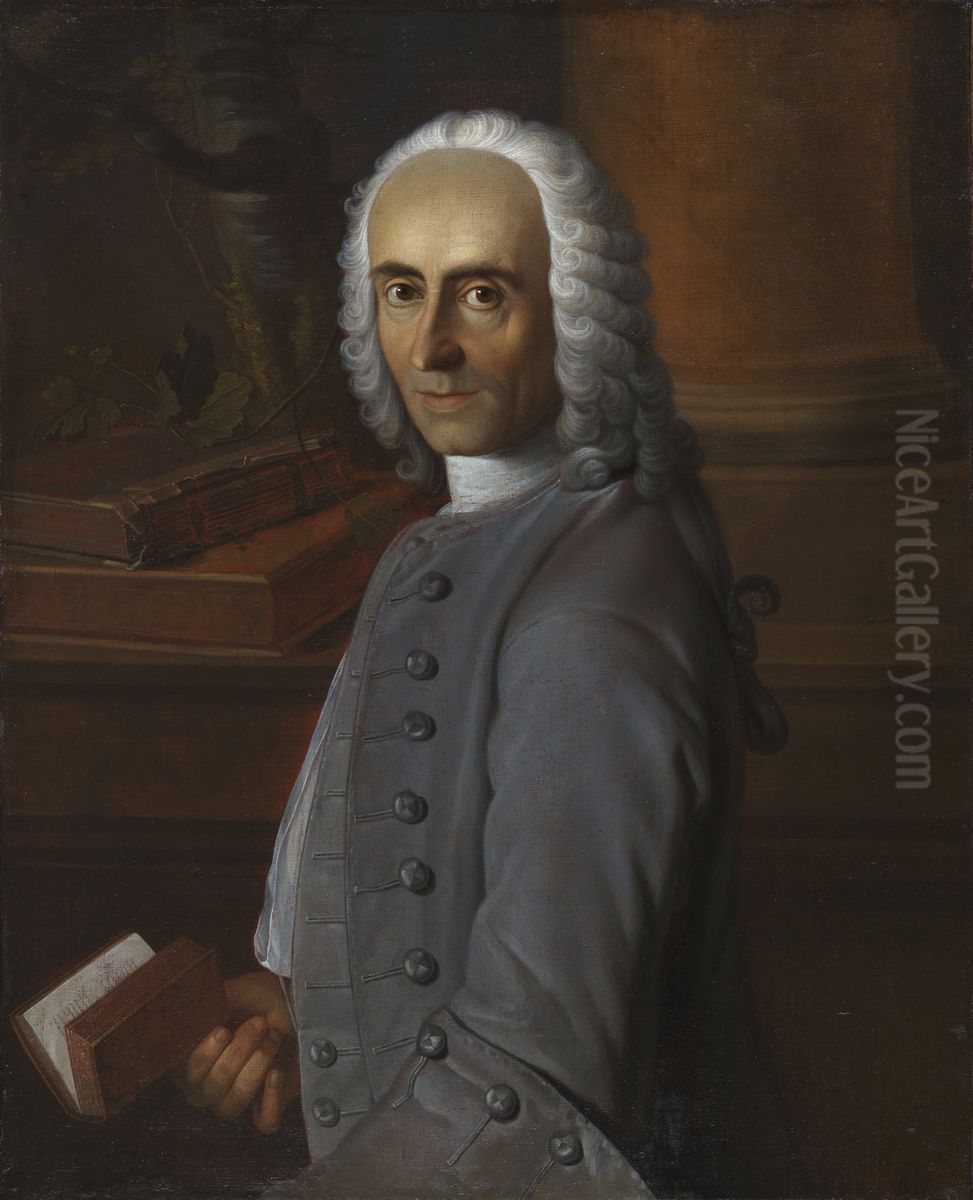 Portrait of Johann Jakob Bodmer Oil Painting by Johann Caspar Fussli
