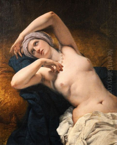 Odalisca nel sonno Oil Painting by Francesco Hayez