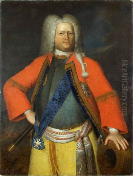 PartretBaguslava Ernesta Dengafa (Bahuslau Ernest Denhaf). Oil Painting by unknown