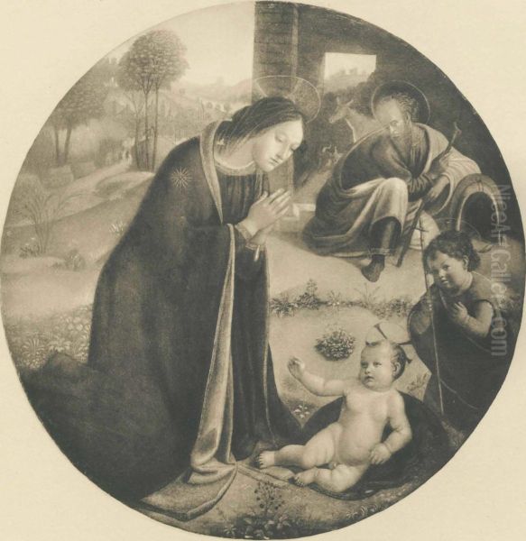 Madonna in Adoration Oil Painting by Matteo Rosselli