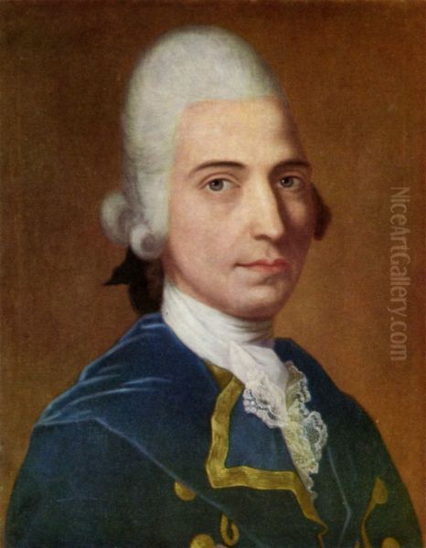 Portrait ofGottfried August Burger(1748-1794) Oil Painting by Johann Heinrich Tischbein