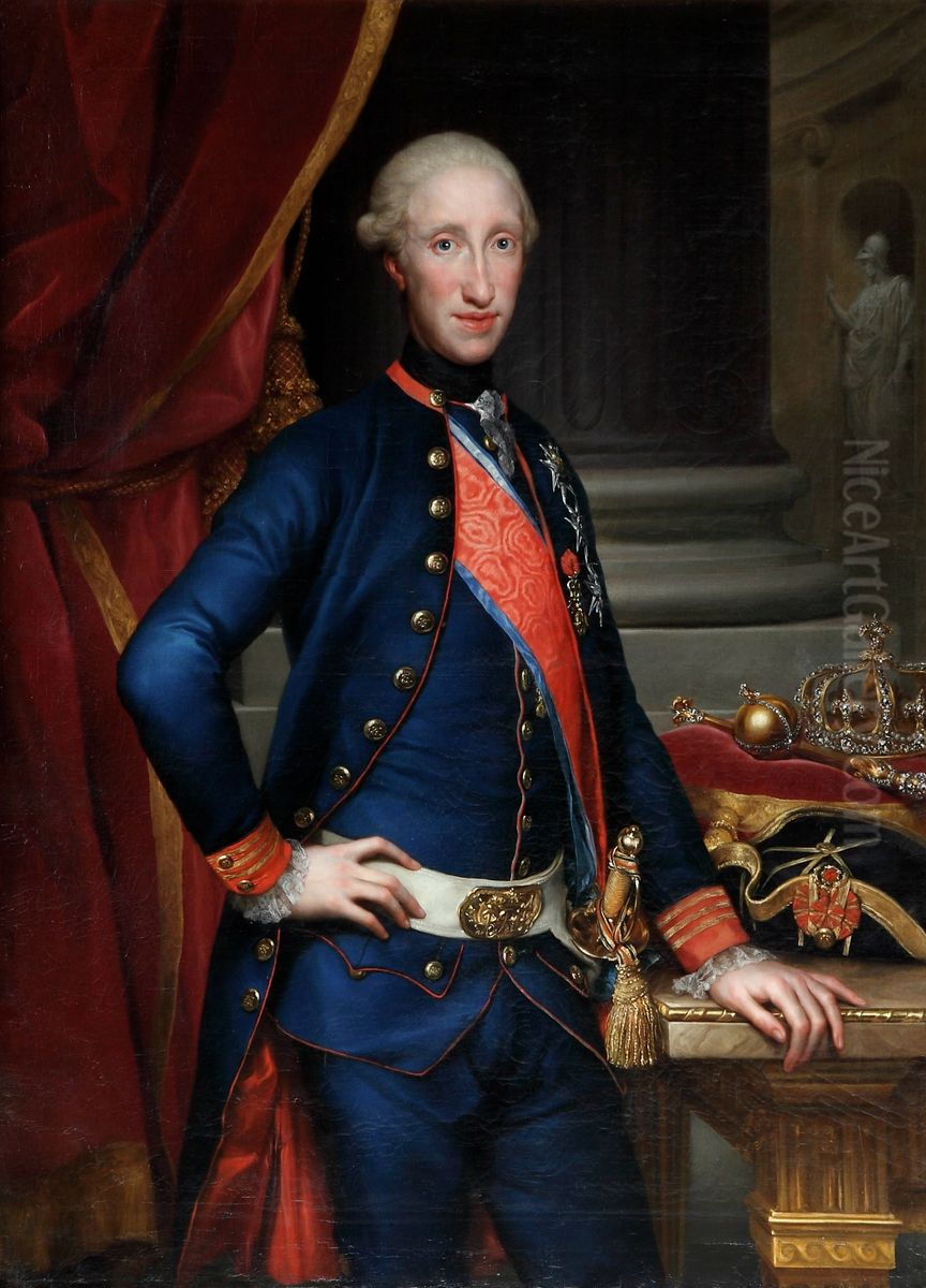 Portrait ofFerdinand I of the Two Sicilies(1751-1825) Oil Painting by Anton Raphael Mengs