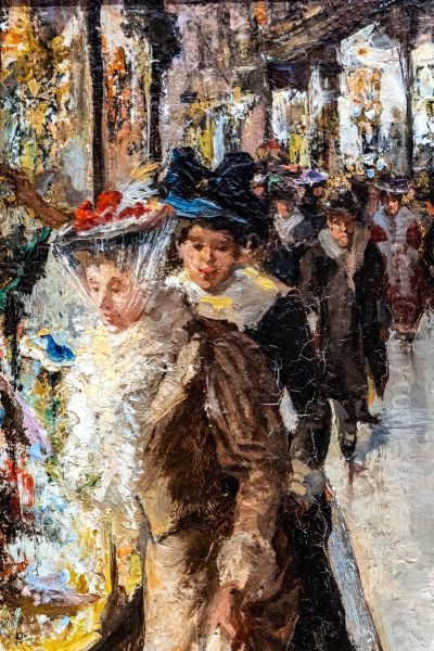 Damen beim Einkaufen Oil Painting by Frans Helfferich