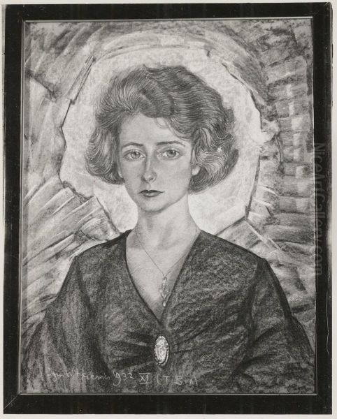 Portrait of Stanislawa Wimmer Oil Painting by Stanislaw Ignacy Witkiewicz