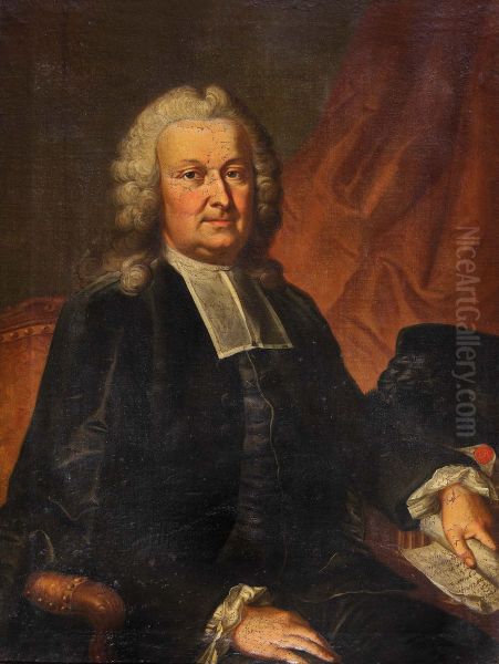 Portrait of Franz Emanuel Steiger Oil Painting by Jakob Emanuel Handmann