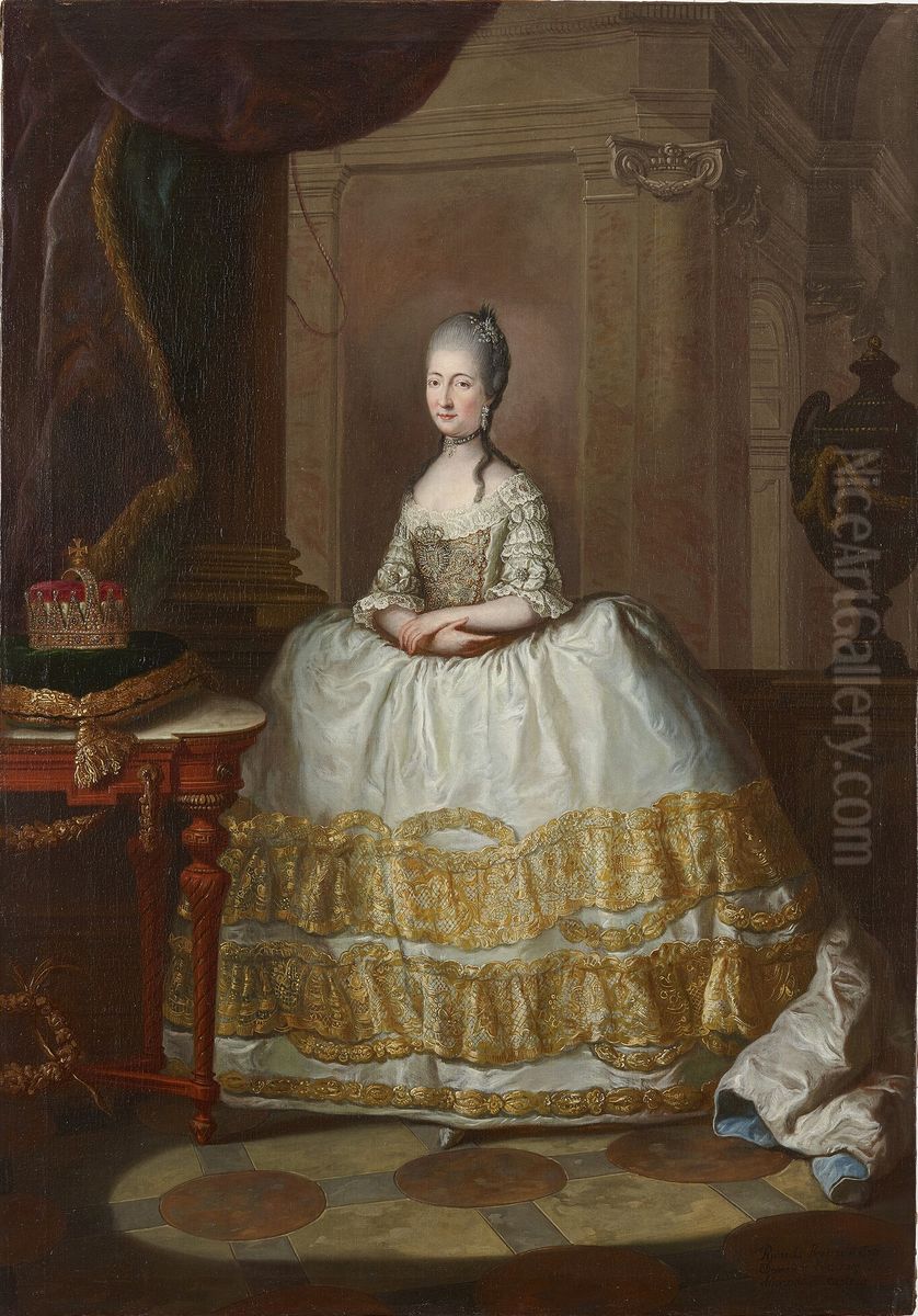 Maria Beatrice d'Este Oil Painting by Anton von Maron