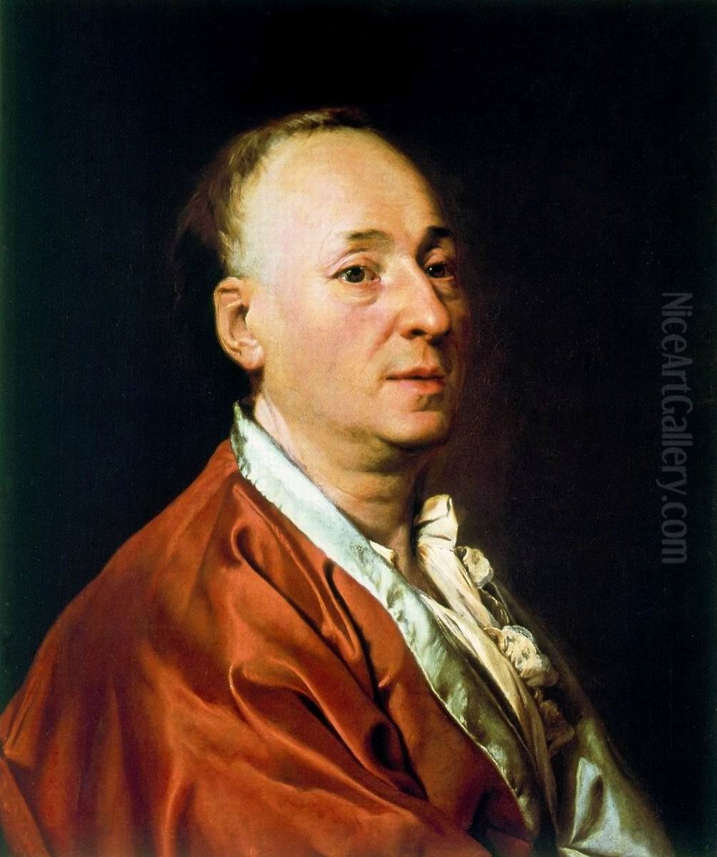 Portrait ofDenis Diderot(1713-1784) Oil Painting by Dmitry Levitzky