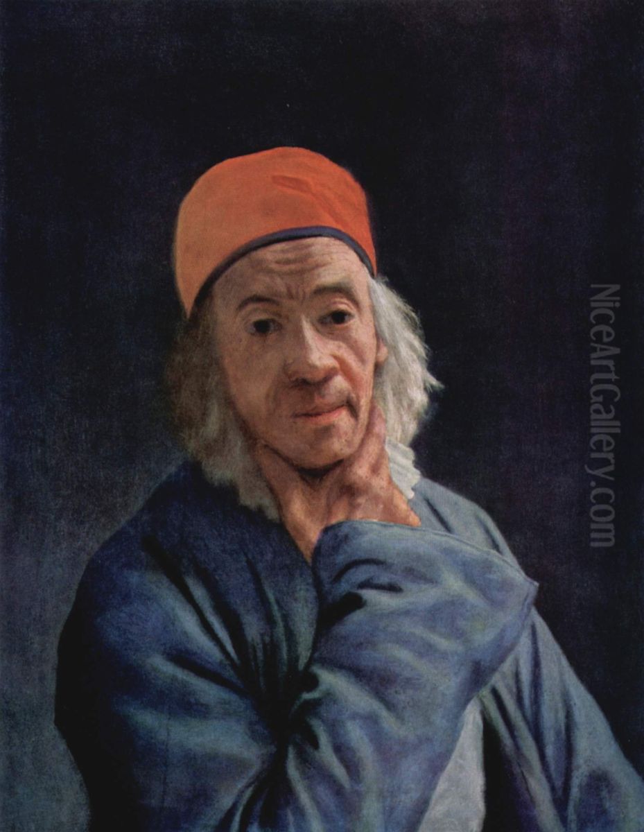 Self-portrait Oil Painting by Jean-Etienne Liotard