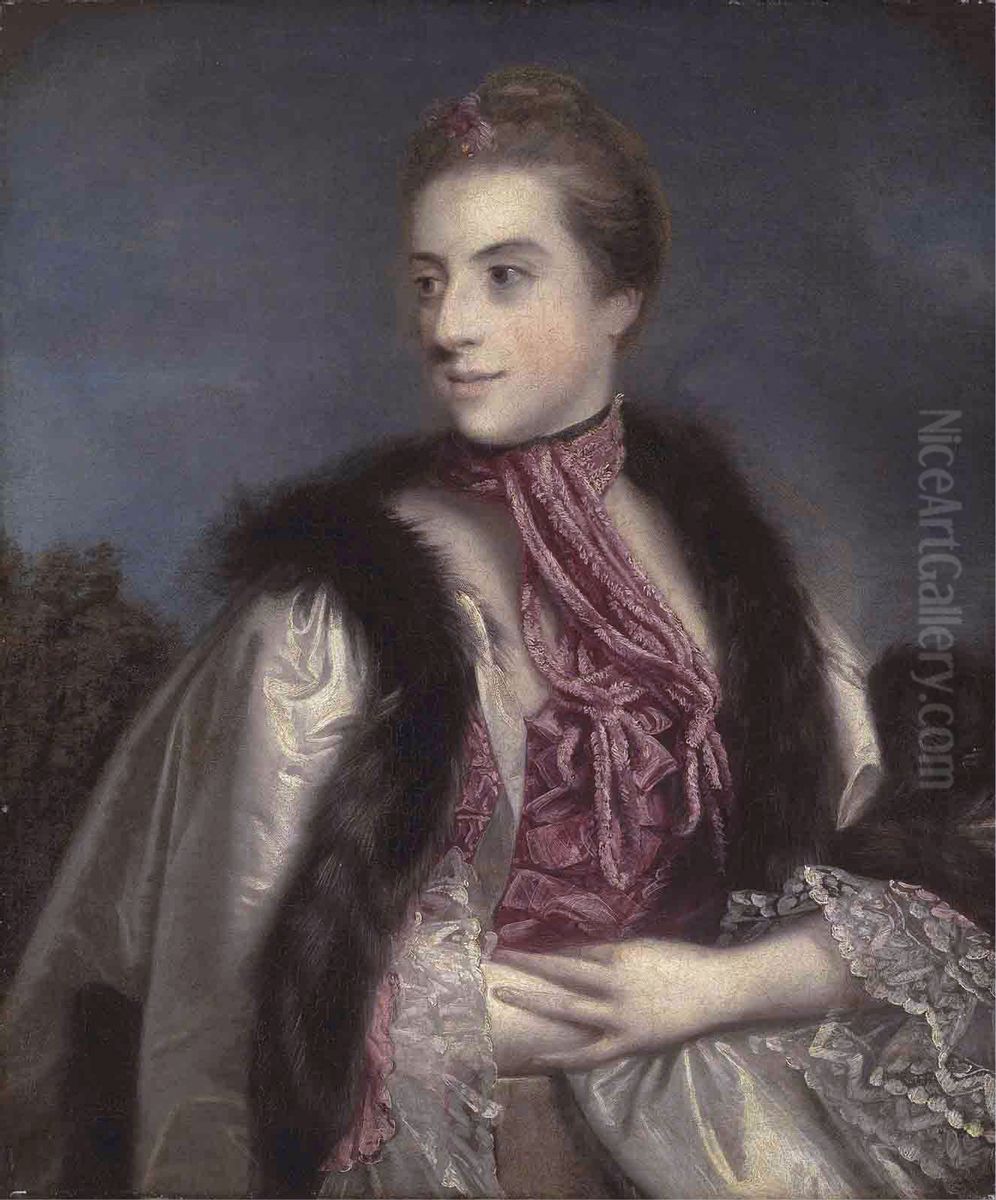 Elizabeth Drax, Countess of Berkeley (1720-1792) Oil Painting by Of Sir Joshua Reynolds