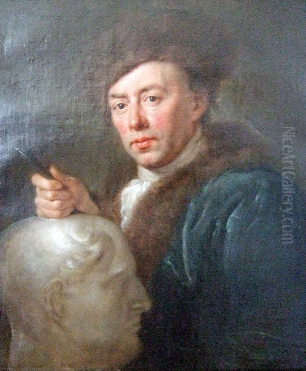 Portrat eines Bildhauers Oil Painting by Anna Dorothea Therbusch