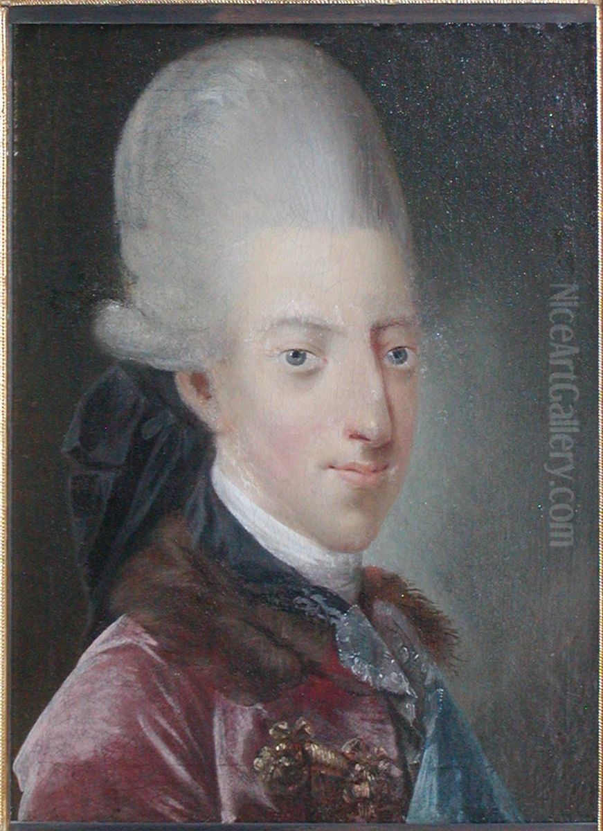 Portrait ofChristian VII of Denmark(1749-1808) Oil Painting by Jens Juel
