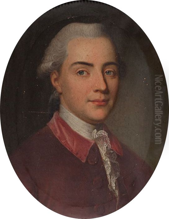 Bildnis Friedrich Christoph Freudenreich (1748-1821). Oil Painting by Jakob Emanuel Handmann