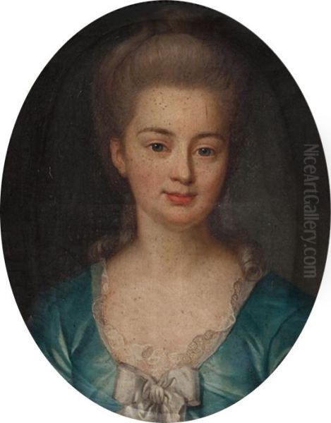 Bildnis Elisabeth Freudenreich geb. Tscharner (1760-1835). Oil Painting by Jakob Emanuel Handmann
