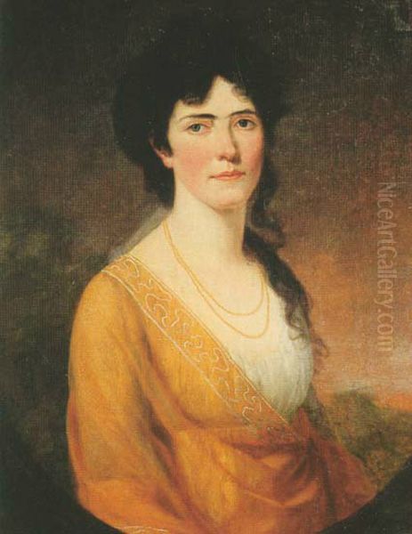 Caroline of Baden(1776-1841) Oil Painting by Moritz Kellerhoven