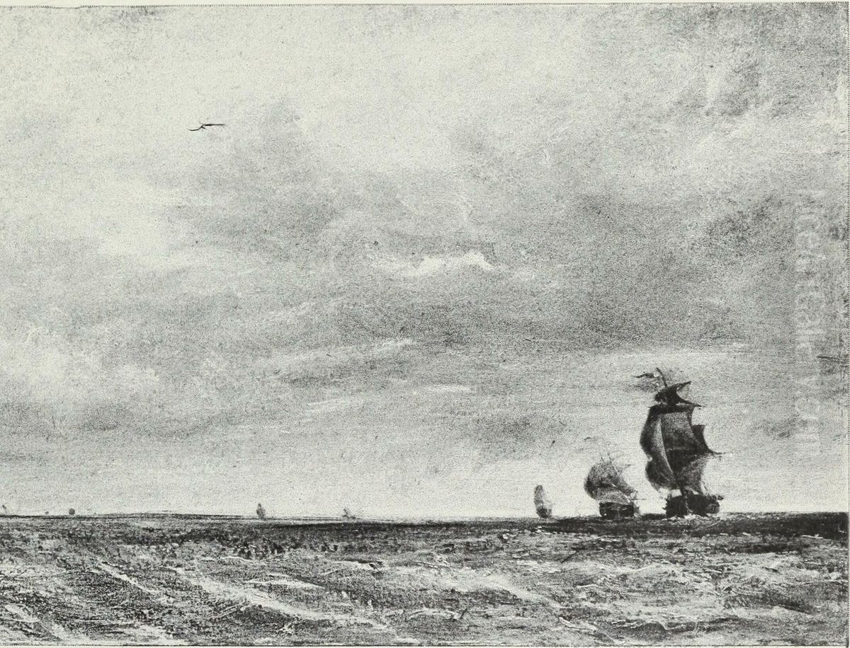 Rough Sea Oil Painting by John Constable