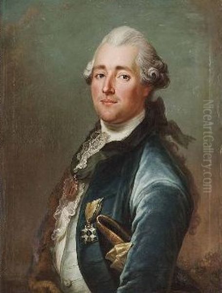 Portrait of Jacob Johan Anckarstrom the older Oil Painting by Jakob Bjorck