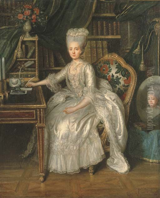 Portrait ofMarie Adelaide of France(1732-1800) Oil Painting by Lie Louis Perin-Salbreux