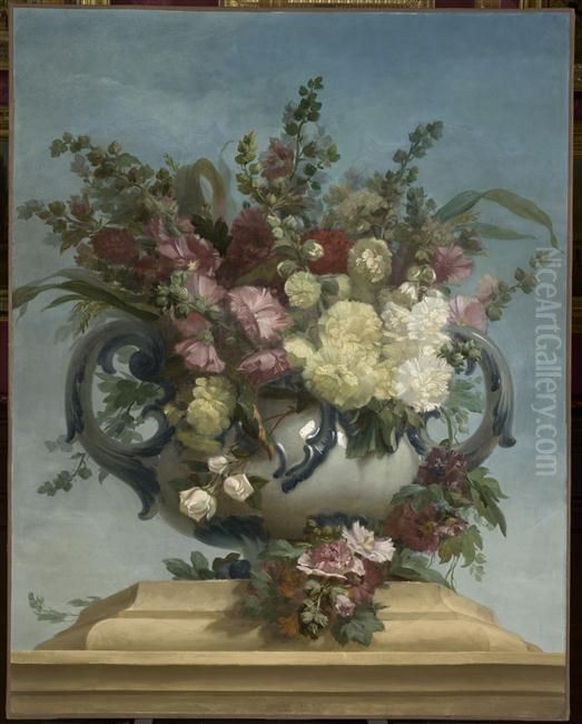 Vase de fleurs (4) Oil Painting by Alexis-Joseph Mazerolle