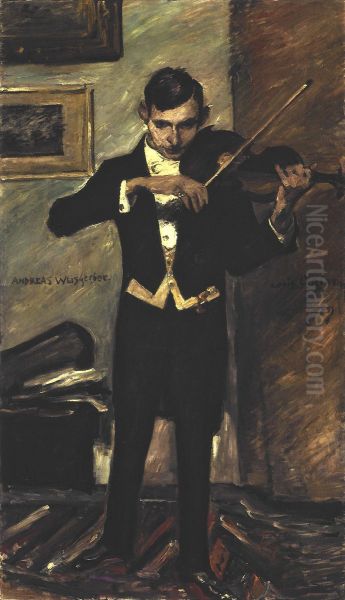 Portrat Andreas Weissgerber (stehend) Oil Painting by Lovis (Franz Heinrich Louis) Corinth