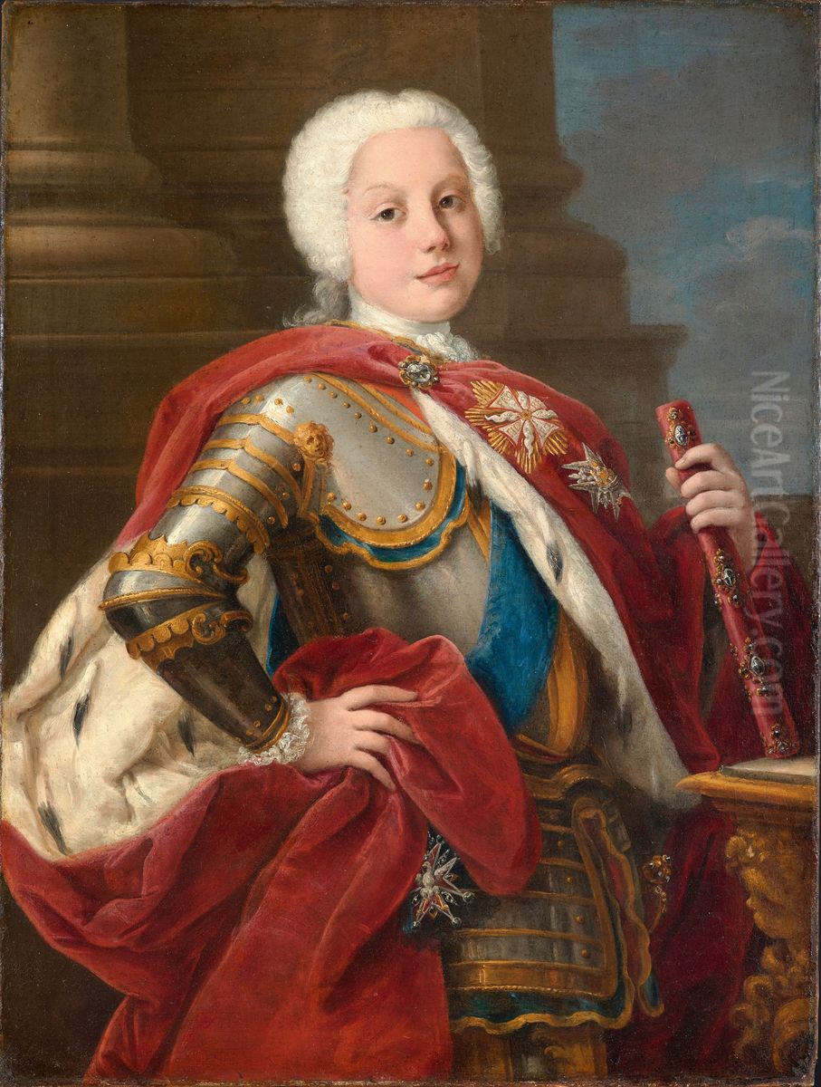 Frederick Christian of Saxony Oil Painting by Sebastiano Ceccarini