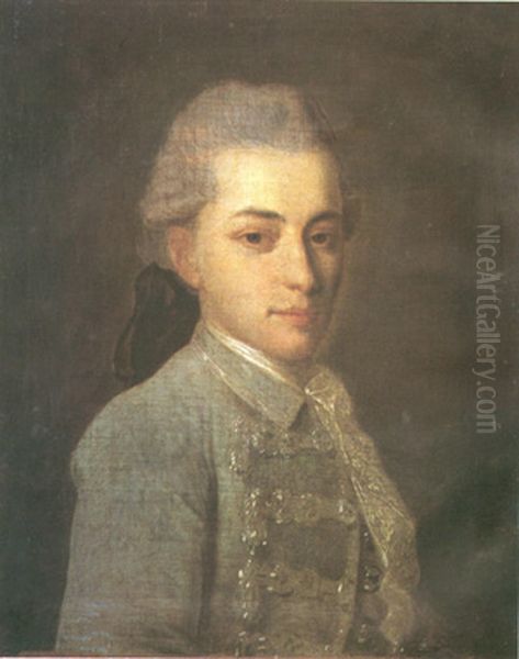 Portrait of Ivan Alexandrovich Osterman (1725-1811) Oil Painting by Fyodor Rokotov
