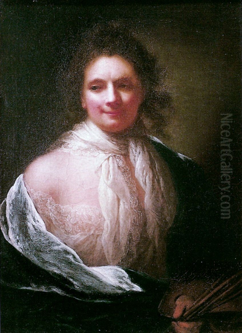 Self-portrait Oil Painting by Anna Dorothea Therbusch