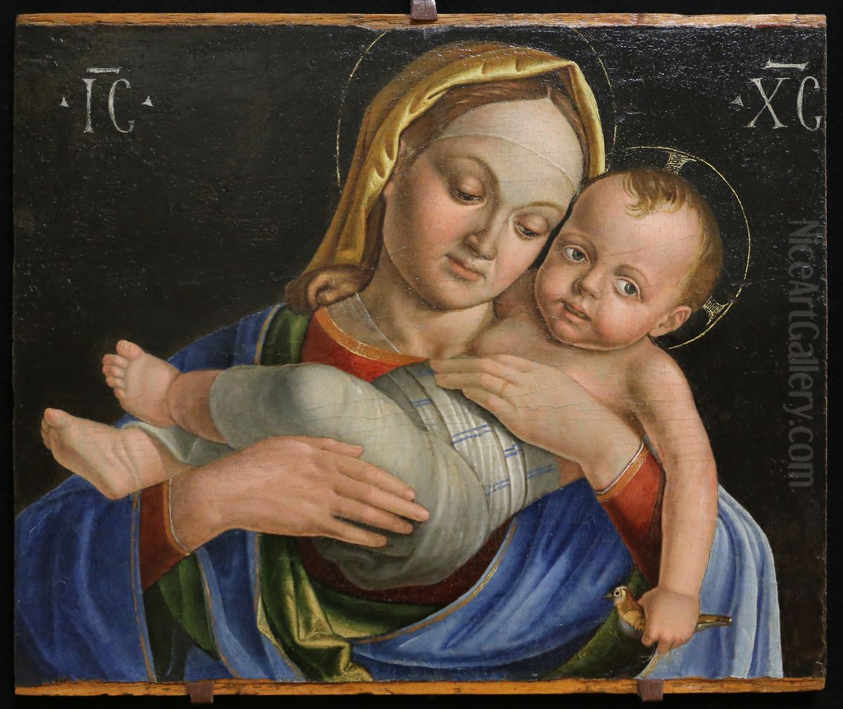 Madonna con il Bambino Oil Painting by Domenico Morone