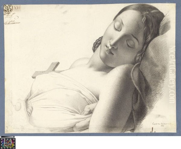 the entombment of Atala Oil Painting by Leopold van Turnhout