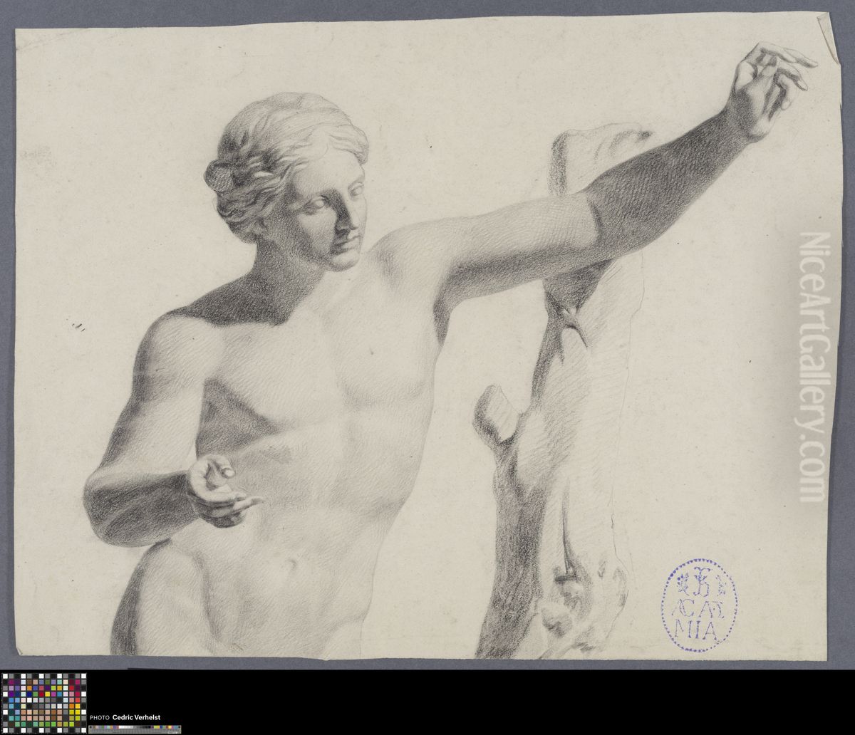 Apollo Sauroctonos Oil Painting by Ignatius Josephus van Regemorter