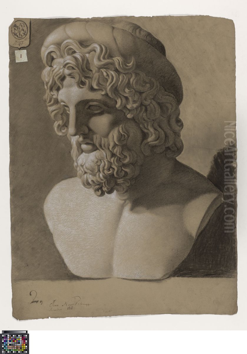 bust of Asclepius Oil Painting by Jean Naert