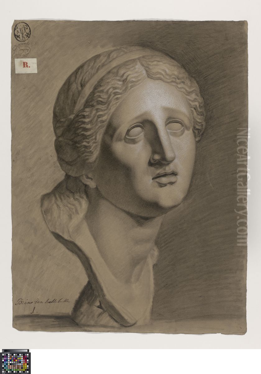bust of Niobe Oil Painting by Bruno Van Hollebeke