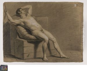 seated male nude