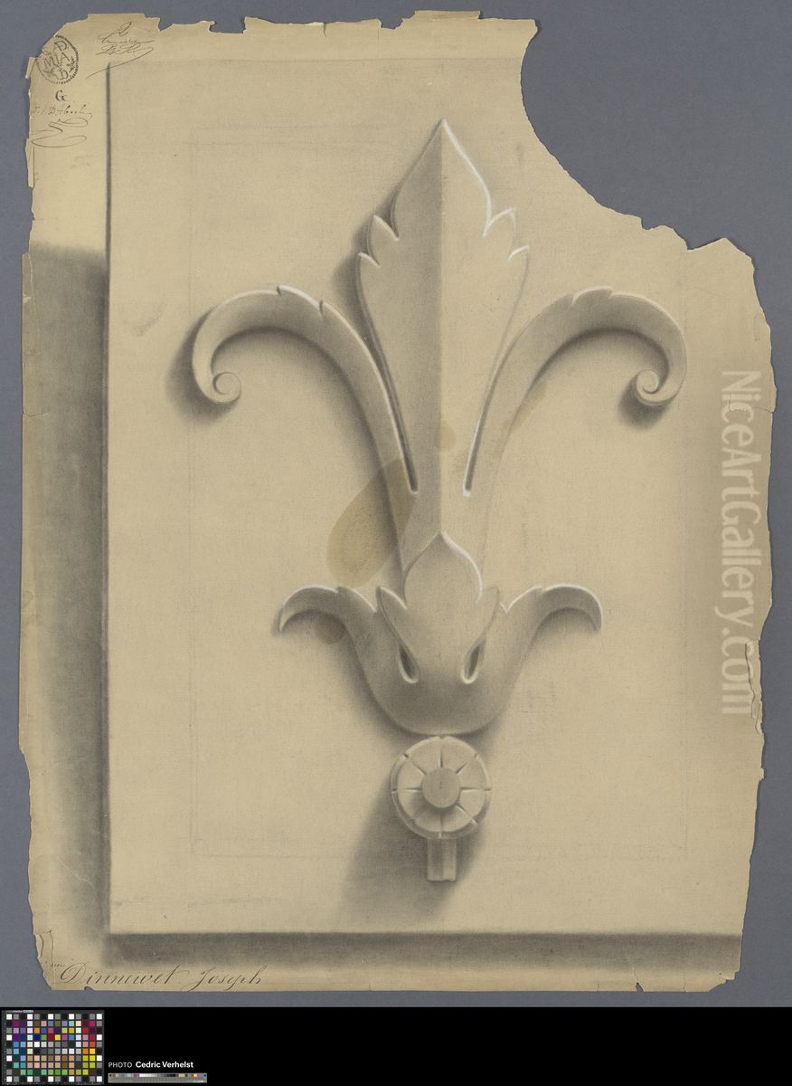 Fleur-de-lis Oil Painting by Joseph Dinnewet