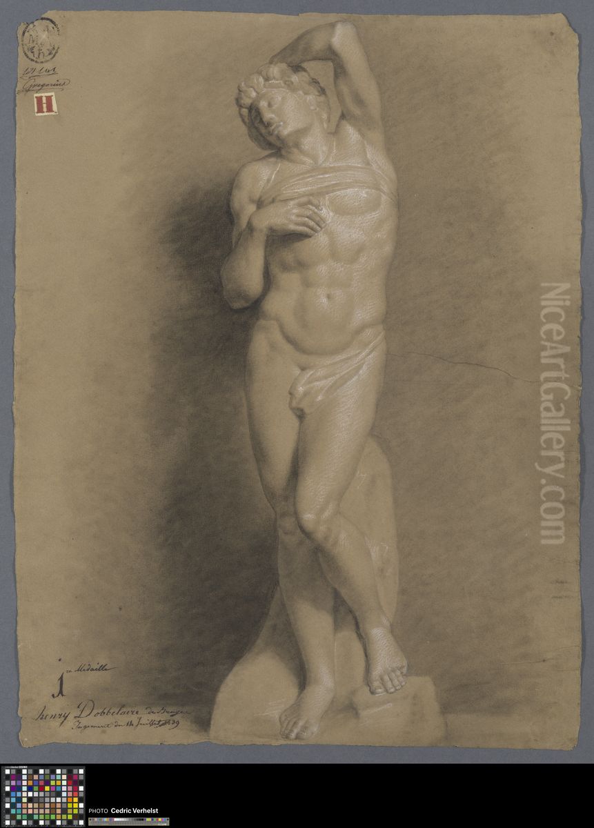 dying slave Oil Painting by Henri Dobbelaere