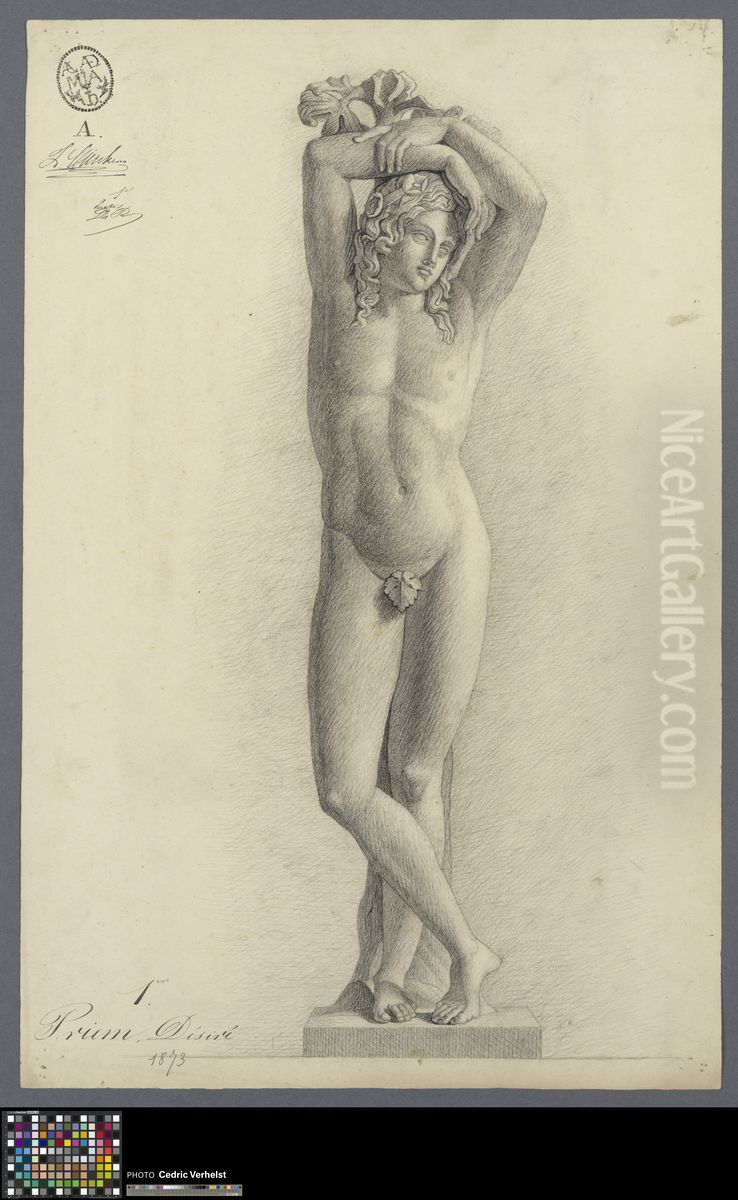 Genie funebre Oil Painting by Desire Priem