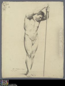standing male nude