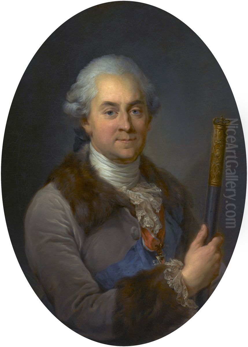 Portrait of Stanislaw Lubomirski. Oil Painting by Marcello Bacciarelli