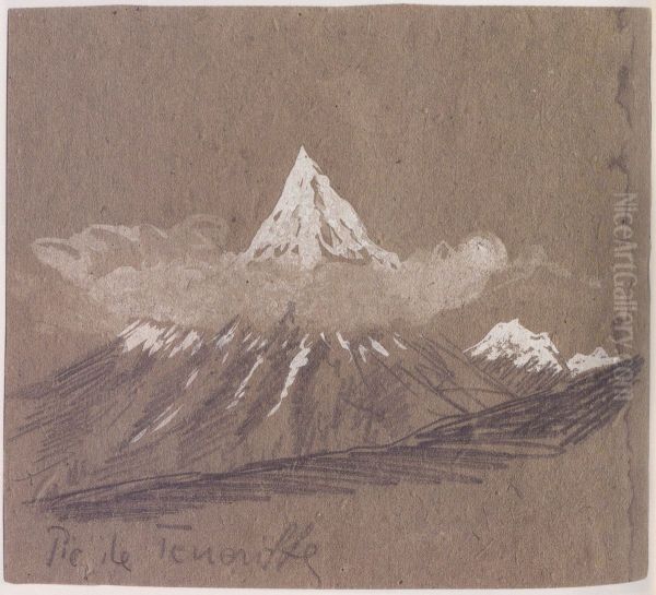 Vulcano Pic de Tenerife Oil Painting by Stanislaw Ignacy Witkiewicz