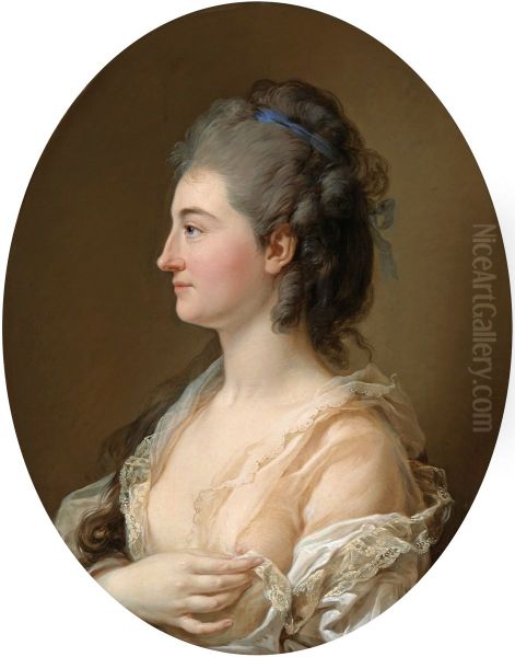Portrait of Catherina Gattai Tomatis (Thomatis). Oil Painting by Marcello Bacciarelli