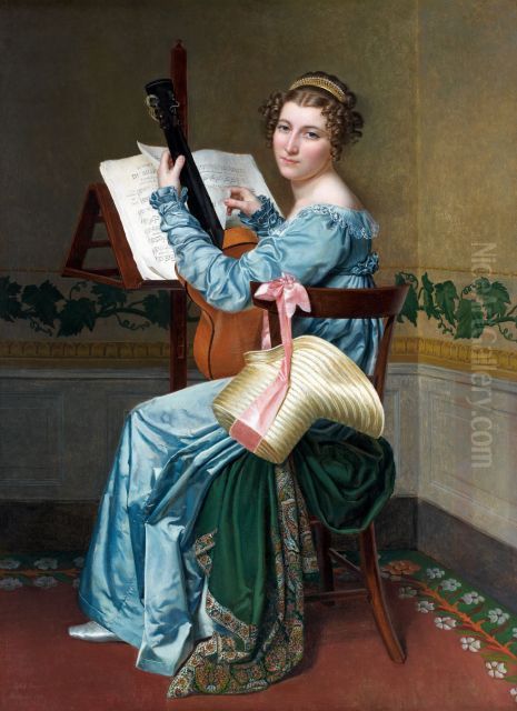 Portrait of Victorine van der Haert Oil Painting by Sophie Fremiet