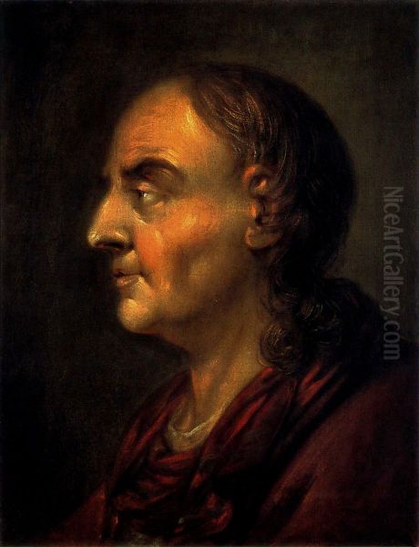 Self-portrait Oil Painting by Bernhard Rode