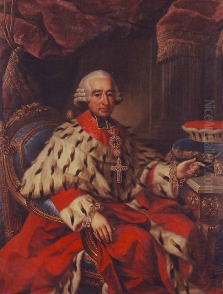 Portrait of Friedrich Carl Joseph von Erthal (1719-1802) Oil Painting by unknown